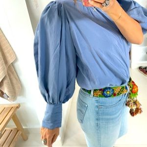 Express Extreme Balloon Sleeve Top